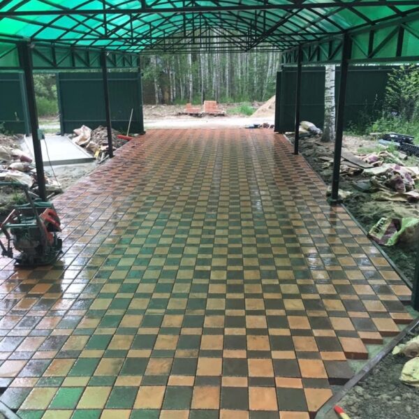 ukladka trotuarnoy pod naves